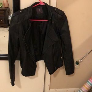 Faux leather jacket